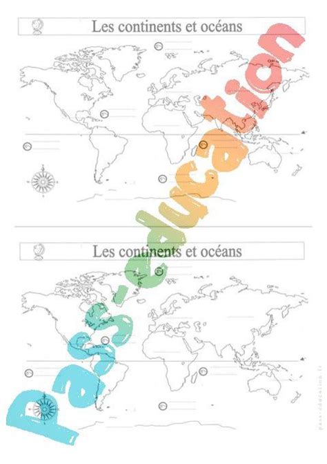 évaluation Continents Et Océans Ce2 Pdf CE 2 Géographie : La terre - NaT Blog CE1 | Géographie, Géographie ce2